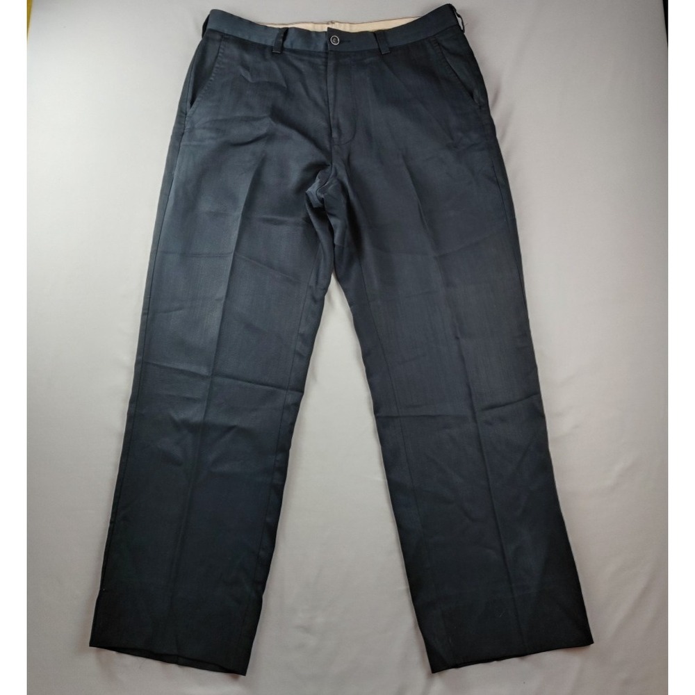 Tommy Bahama Mens 34x31 Flat Front Pants Dark Teal EUC Business Casual Chino
